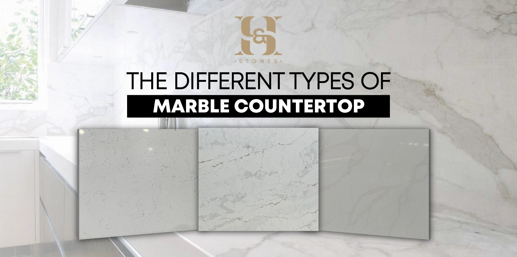 Calacatta marble countertops